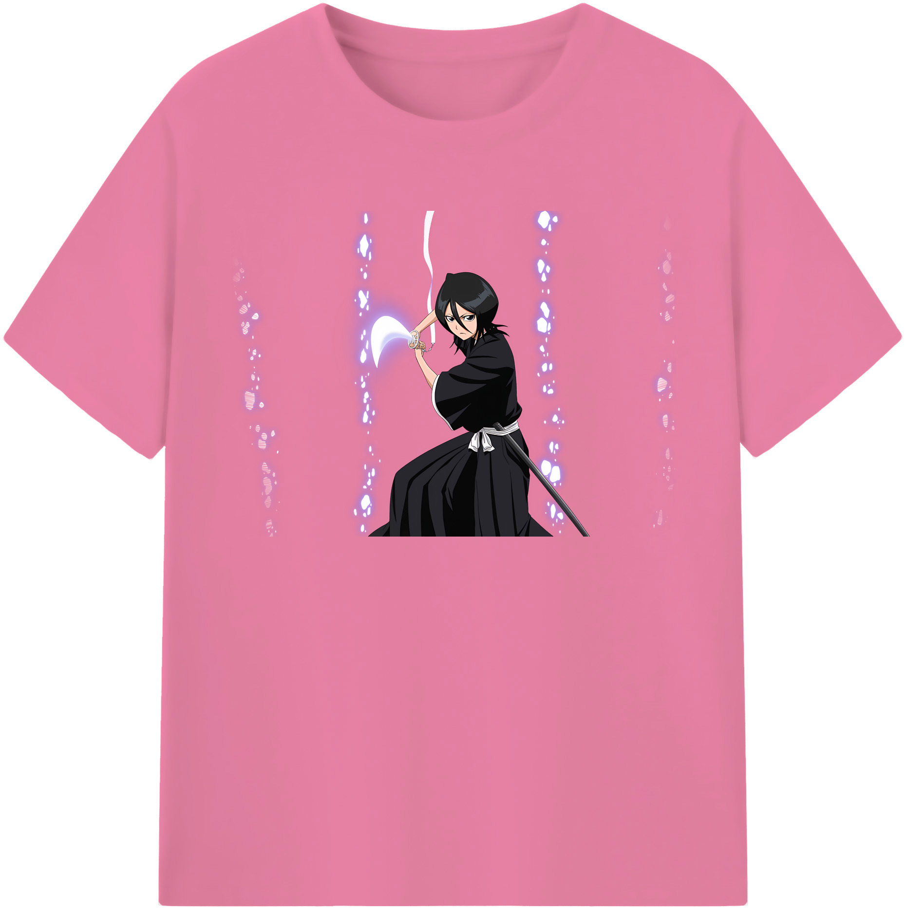 （画像用） ブリーチ 朽木ルキア BLEACH Kuchiki Rukia 綿100％半袖Tシャツ（フロントプリント）
